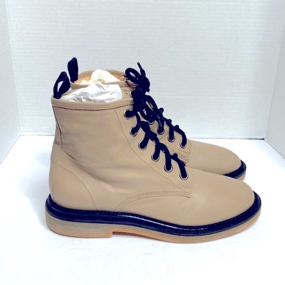 AGL Attilio Giusti Leombruni Moreen Leather Ankle Boots Stone Rosa Size 7.5 - Picture 5 of 8